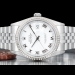 Rolex Datejust 36 Bianco Jubilee White Milk Roman Dial  16234